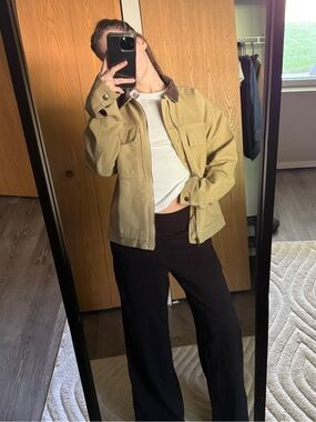 Tan Workwear Canvas Jacket - gap